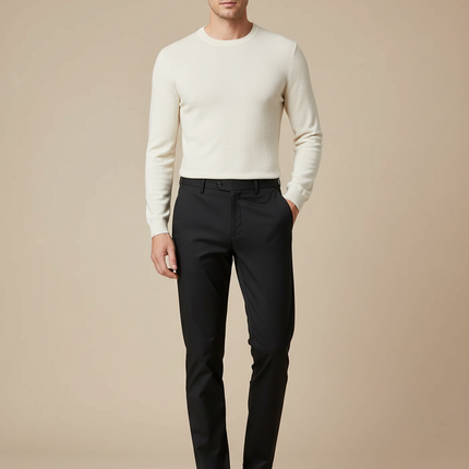 Pantalon Noir Stretch - Polyester