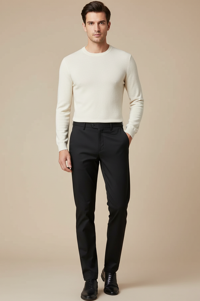 Pantalon Noir Stretch - Polyester