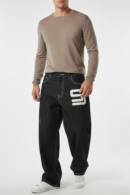 Pantalon Jean Homme Noir