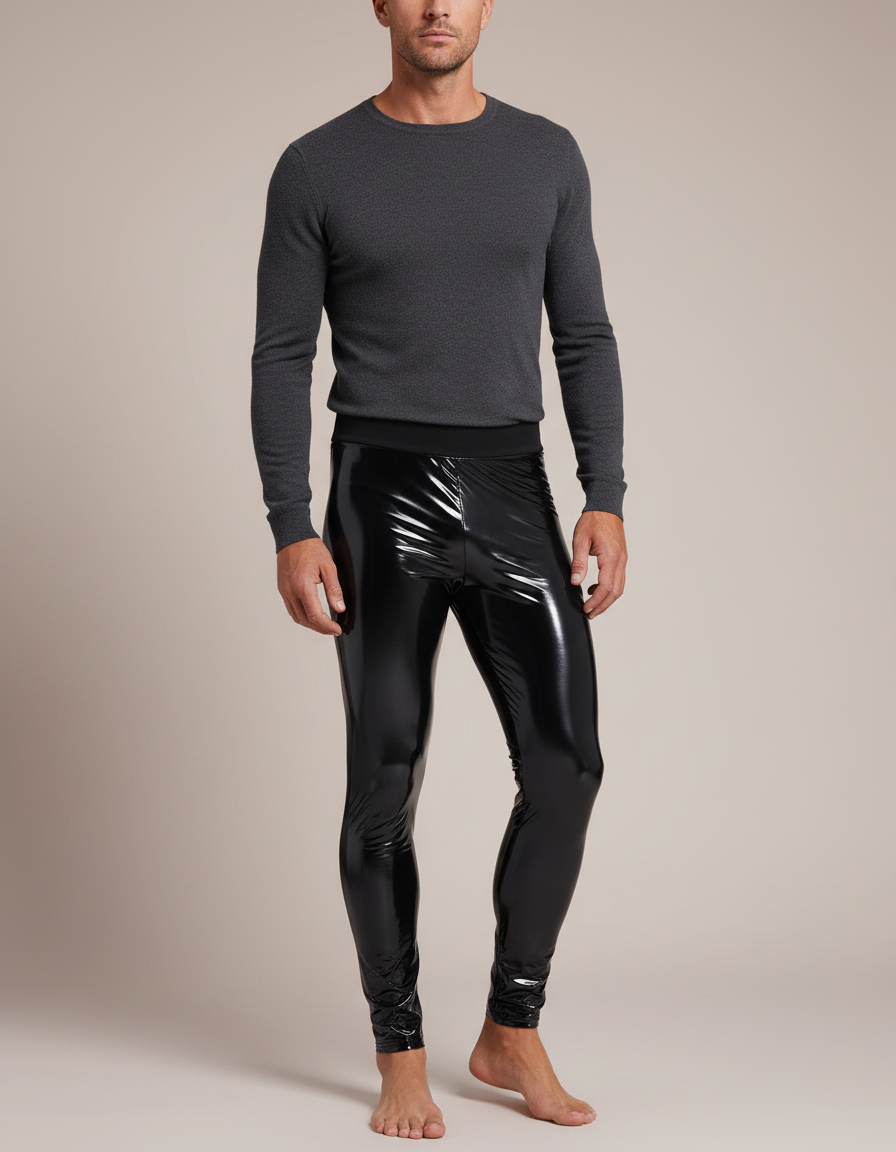 Pantalon Noir Latex - Simili cuir