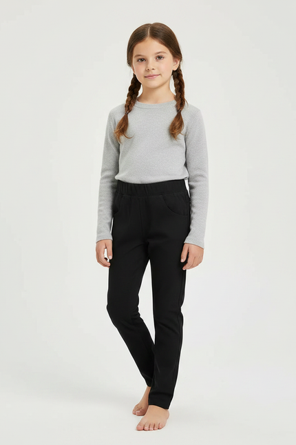 Pantalon Noir Avec Poche - Gabardine
