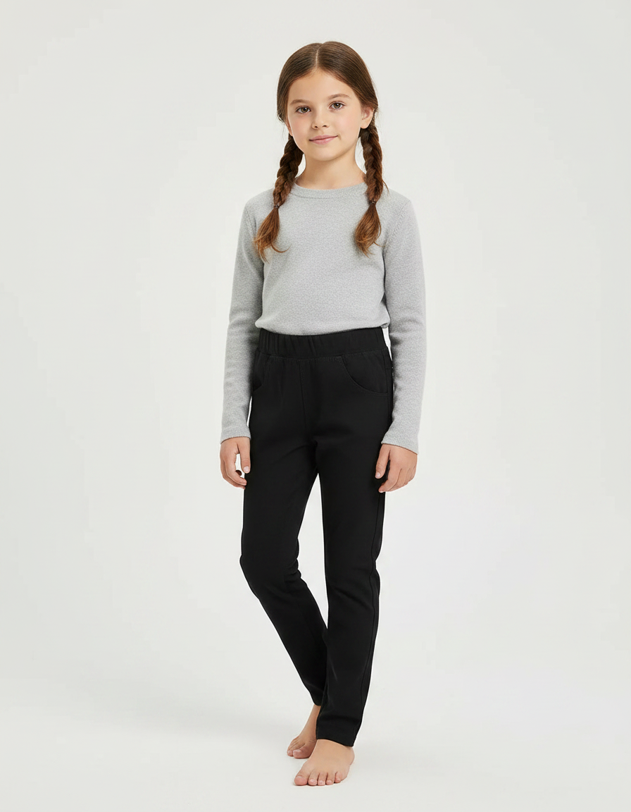 Pantalon Noir Avec Poche - Gabardine