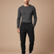 Pantalon Noir Jogger Cargo Décontracté Homme Coton
