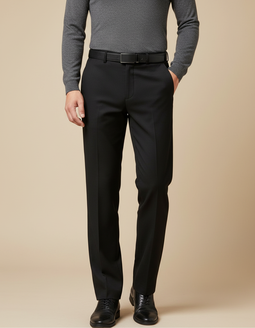 Pantalon Tergal Noir - Polyester