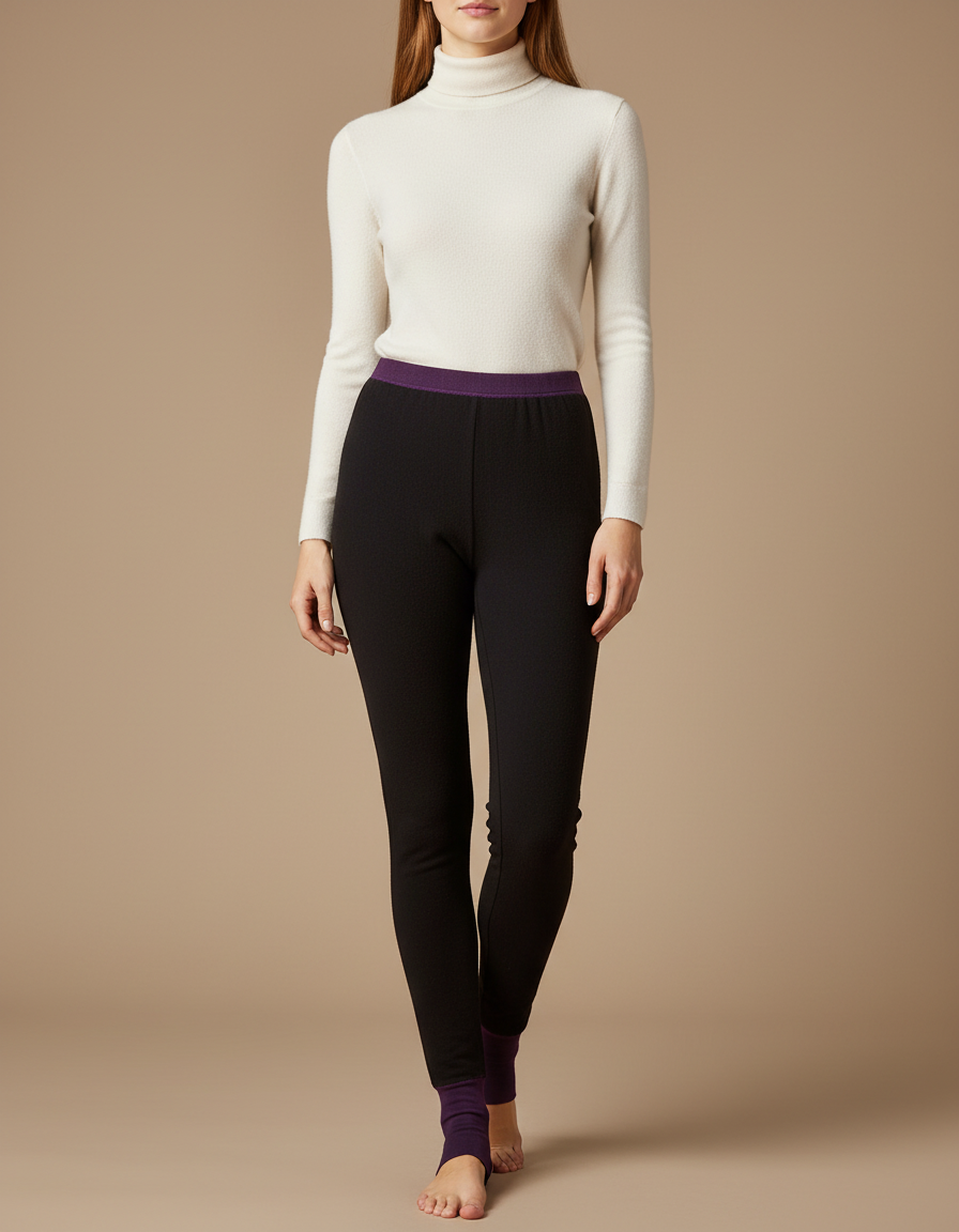 Pantalon Laine Femme Noir