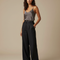 Pantalon Noir Fluide Lin Plissé Femme Chic
