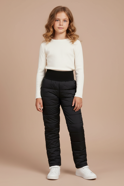 Pantalon De Ski Enfant Noir - Polyester