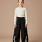 Pantalon Noir Cargo Ample Rayures Enfant - Toile