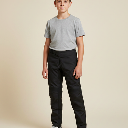Pantalon Noir Matelassé Sportif Enfant Décontracté - Polyester