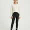 Pantalon Noir Polka Dots Imprimé Coloré Fille - Maille