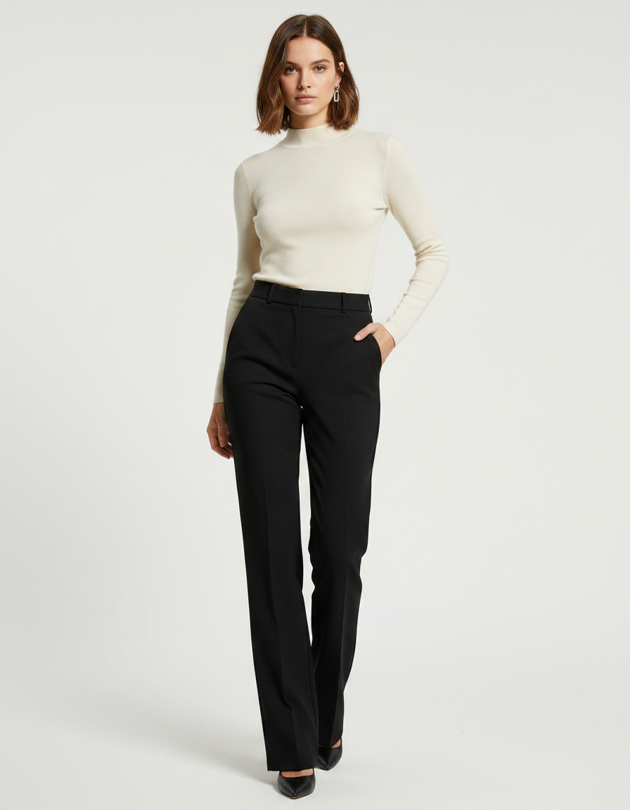 Pantalon Noir Ee2c - Polyester