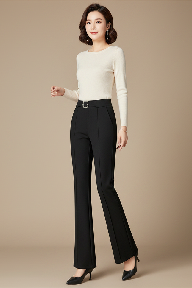 Pantalon Noir 328e - Polyester