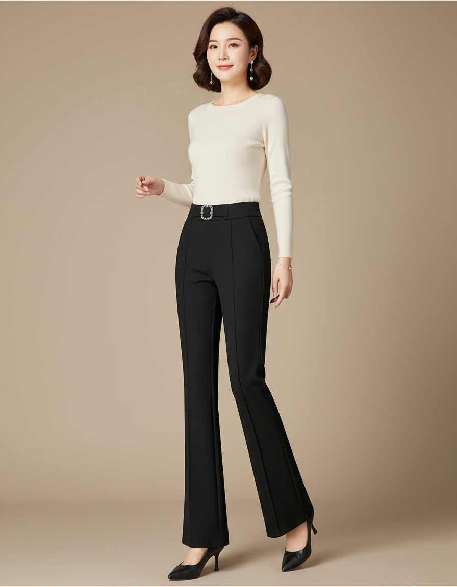 Pantalon Noir 328e - Polyester