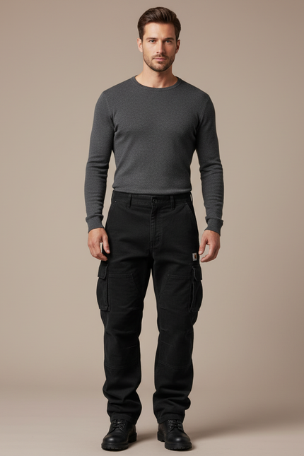 Pantalon De Travail Noir - Toile