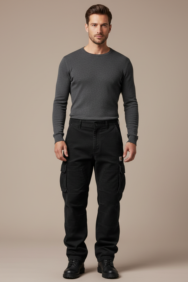 Pantalon De Travail Noir - Toile