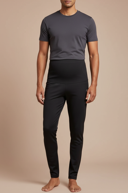 Pantalon Noir Ajusté Confortable Sport Homme - Maille
