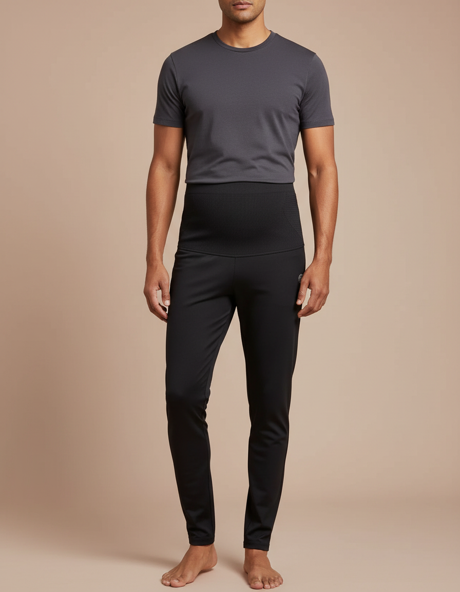 Pantalon Noir Ajusté Confortable Sport Homme - Maille