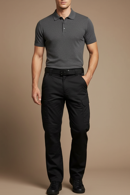 Pantalon Tactique Noir - Toile