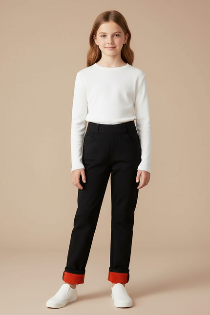 Pantalon Flanelle Noir - Molleton