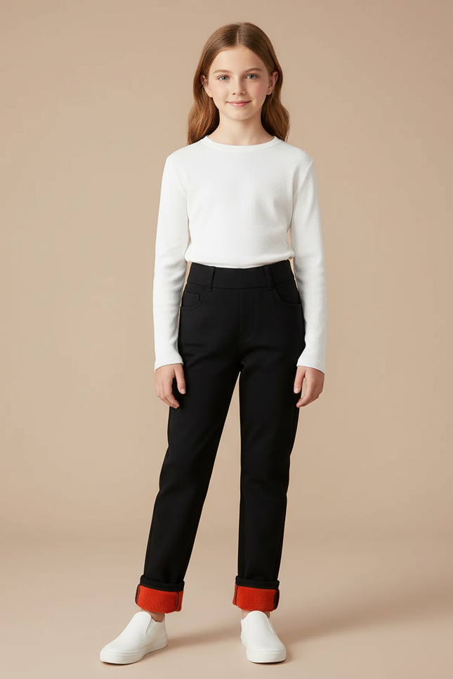 Pantalon Flanelle Noir - Molleton