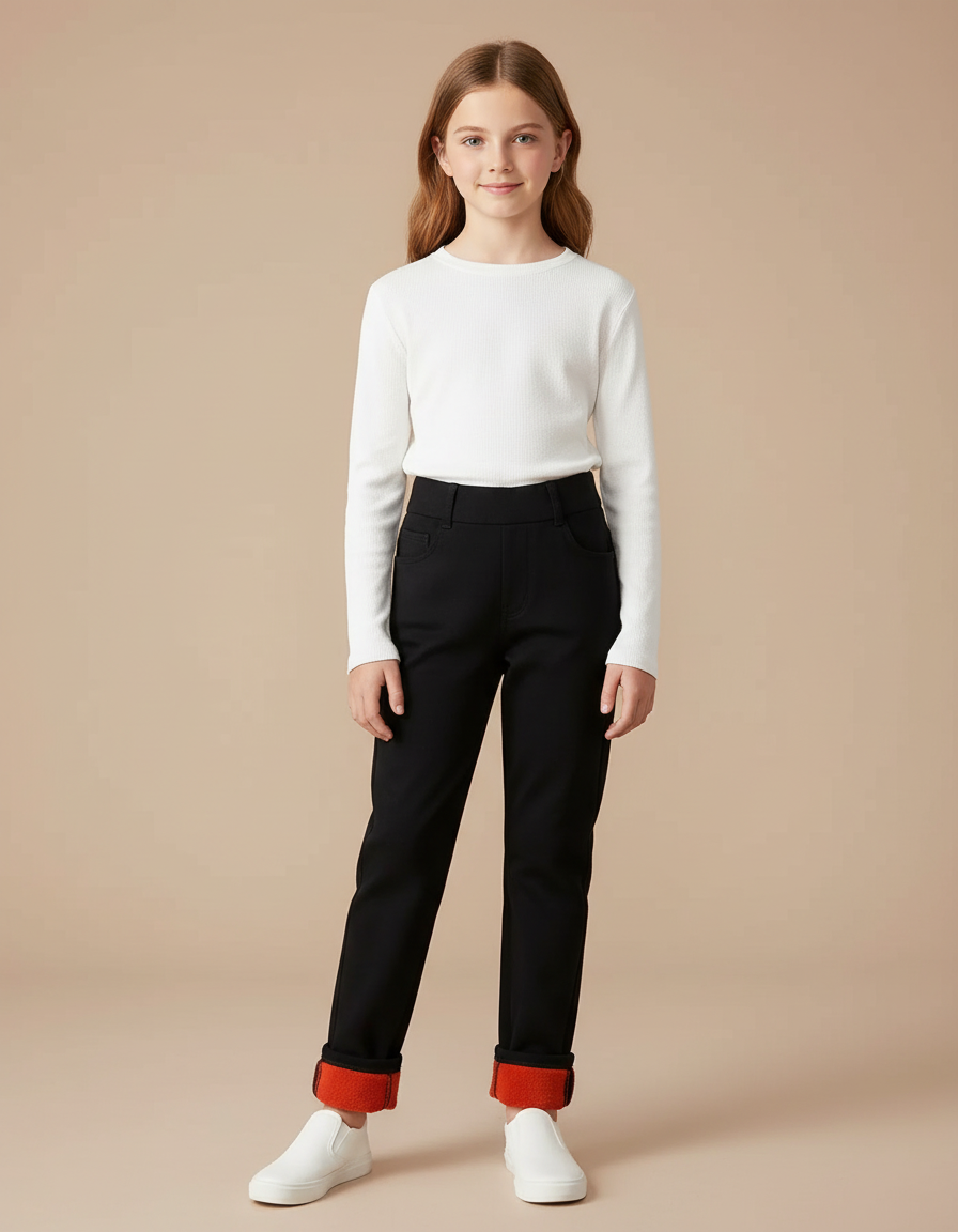 Pantalon Flanelle Noir - Molleton