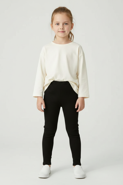 Pantalon Noir Skinny - Maille