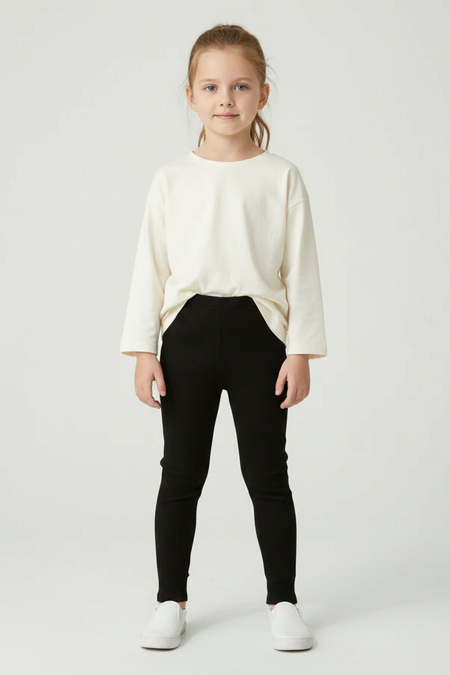 Pantalon Noir Skinny - Maille