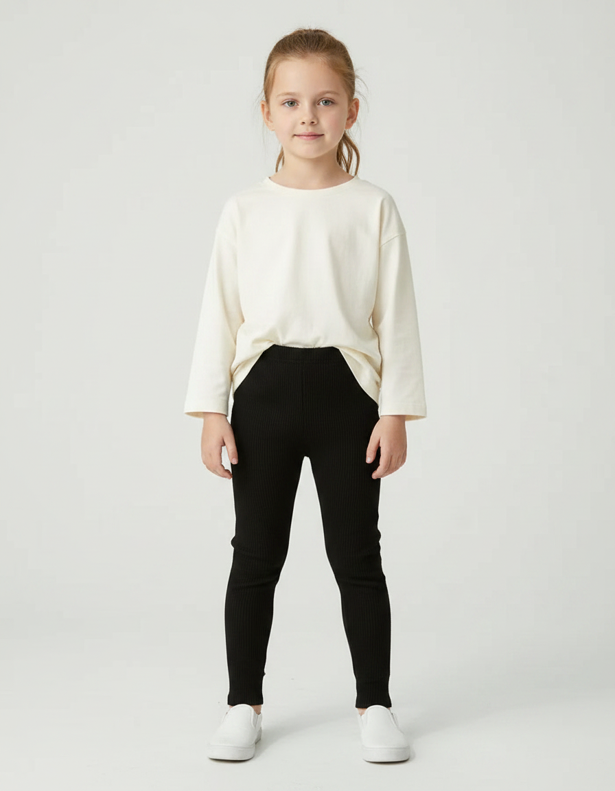 Pantalon Noir Skinny - Maille