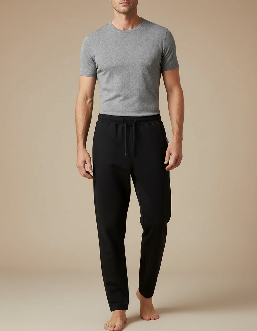 Pantalon Survetement Noir Homme - Molleton