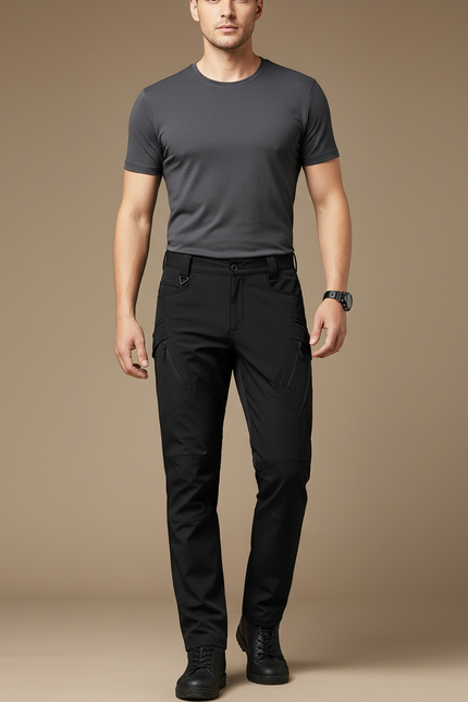 Pantalon Noir Militaire - Polyester