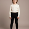 Pantalon Noir Côtelé Tricoté Confortable Enfant - Maille