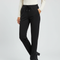 Pantalon Noir Cordon Fluide Décontracté Élégant - Polyester