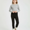Pantalon Noir Fille Chaud Hiver Doublé Polaire - Polyester