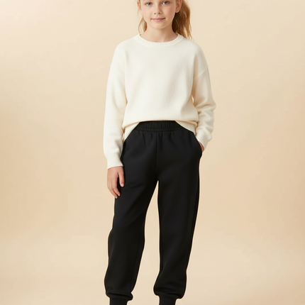 Pantalon Noir 1ab5 - Molleton