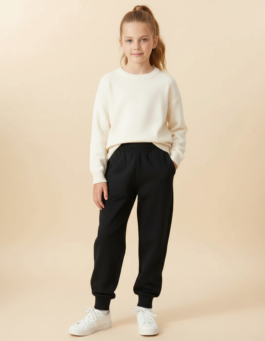 Pantalon Noir 1ab5 - Molleton