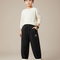Pantalon Noir Côtelé Doublé Chaud Garçon Hiver - Cordé