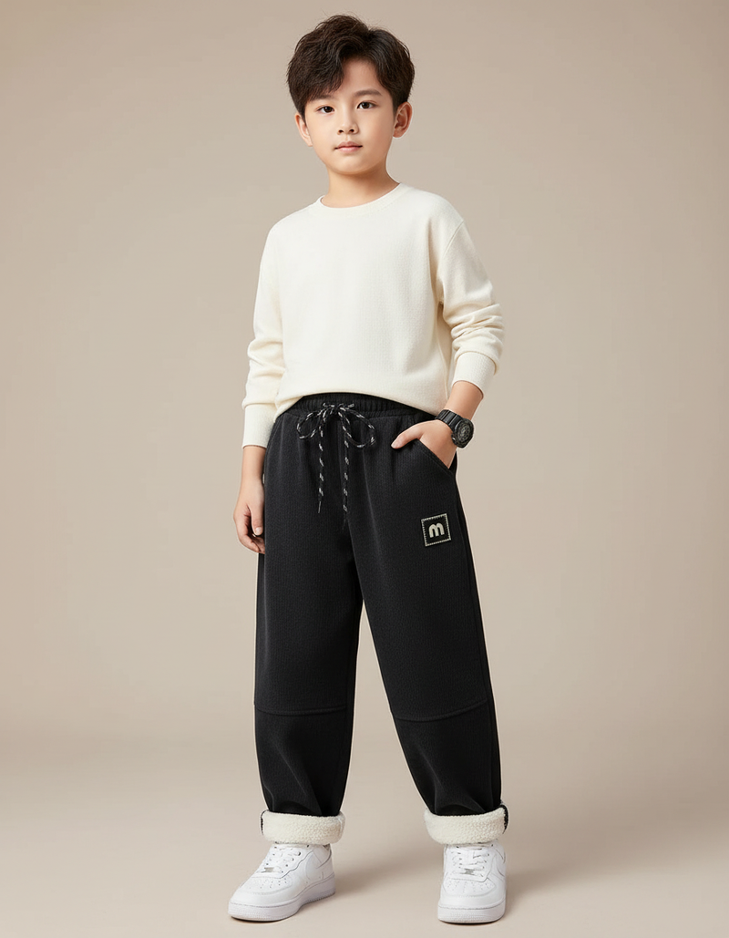 Pantalon Noir Garçon