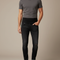 Pantalon Noir Jean Slim Déchiré Homme Confortable