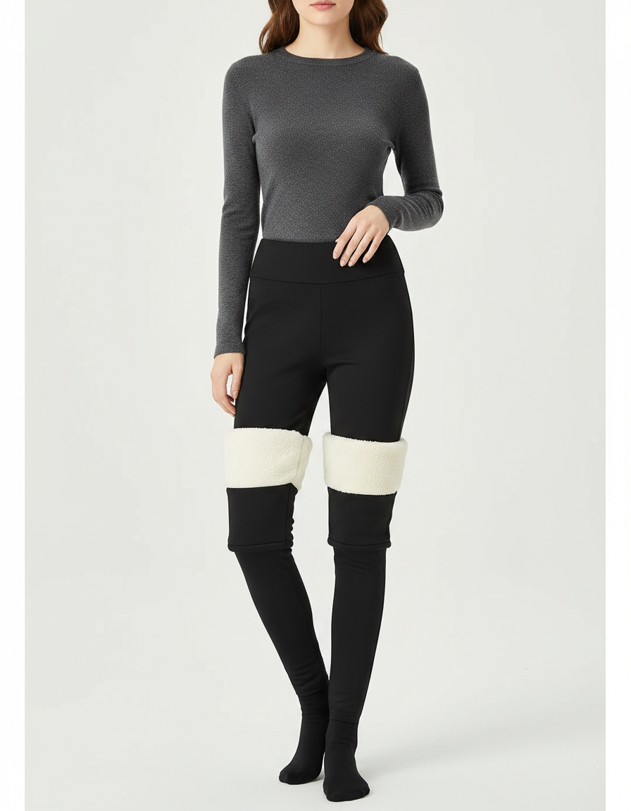 Pantalon Noir Extensible - Maille