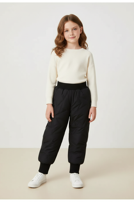 Pantalon Noir Ski - Polyester