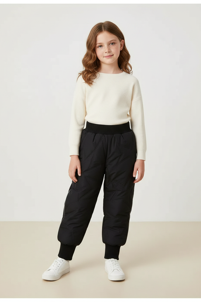 Pantalon Noir Ski - Polyester