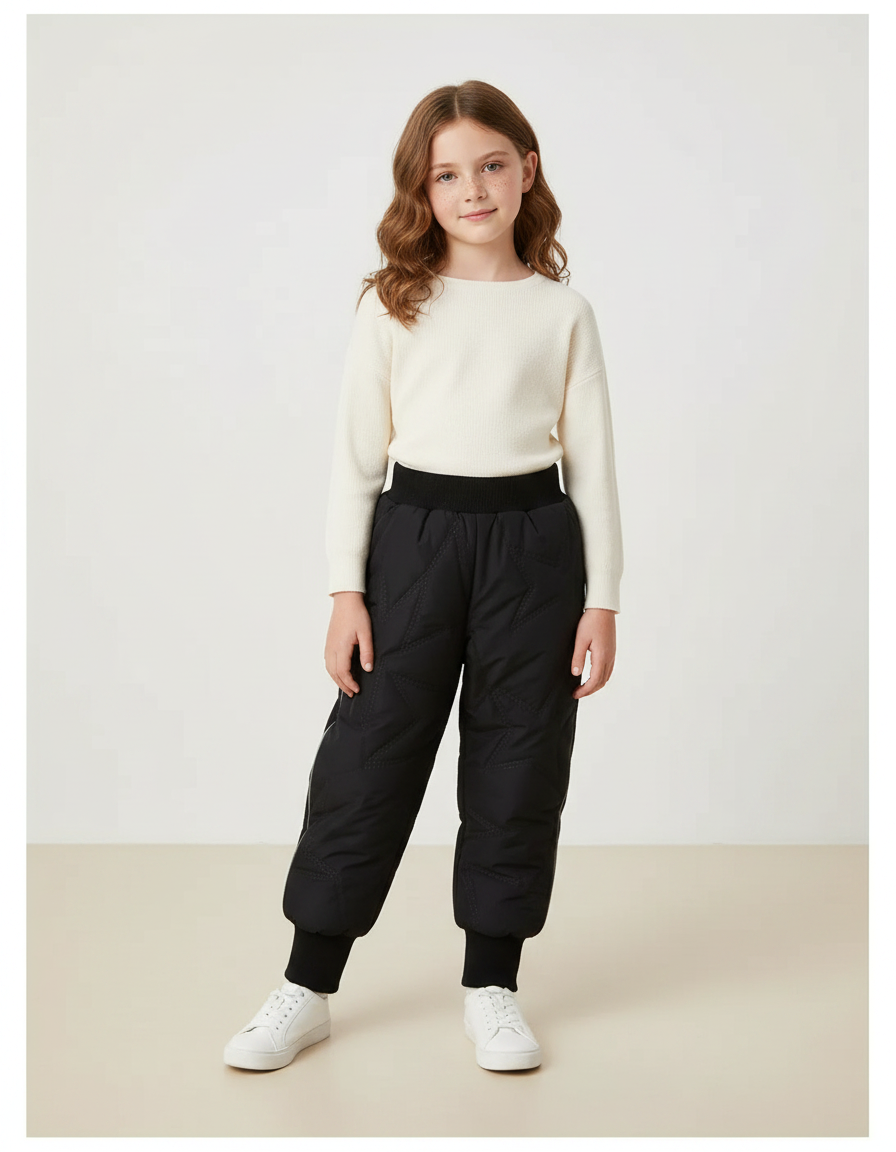 Pantalon Noir Ski - Polyester