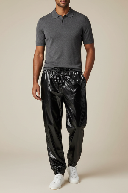 Pantalon Pvc Noir - Simili cuir