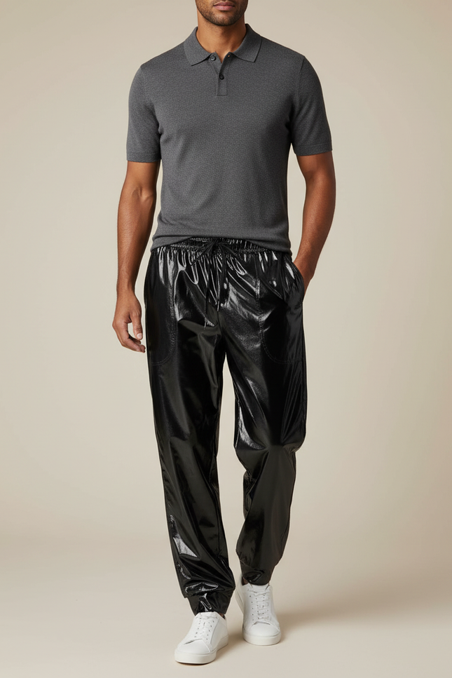 Pantalon Pvc Noir - Simili cuir