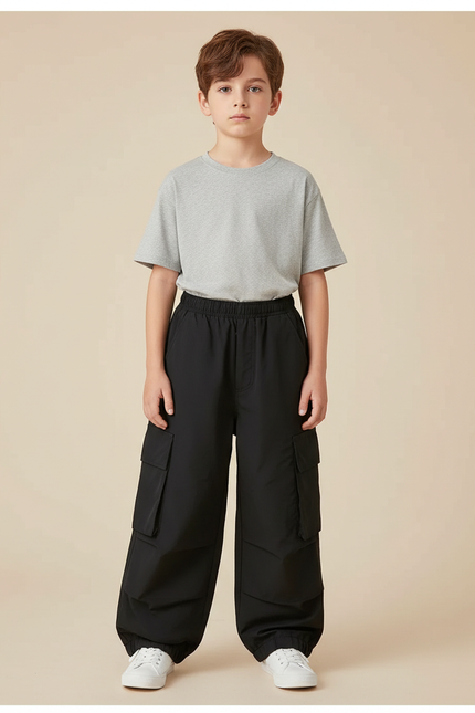 Pantalon De Travail Noir Multipoches - Polyester