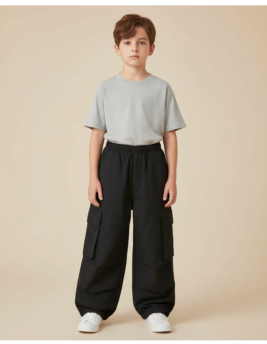 Pantalon De Travail Noir Multipoches - Polyester