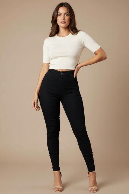 Pantalon Skinny Noir - Jean