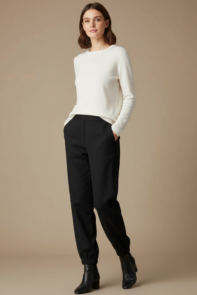 Pantalon Slouchy Noir - Polyester