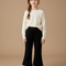 Pantalon Tweed Noir - Cordé