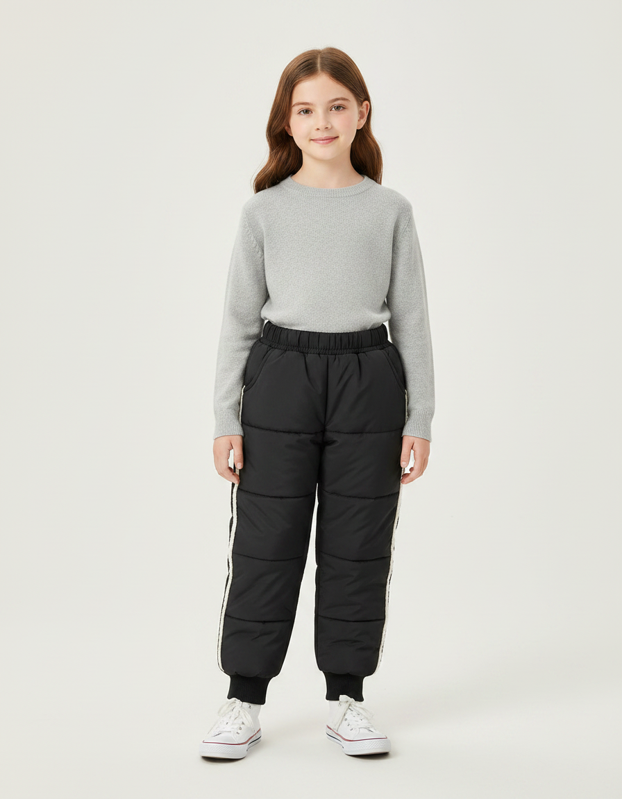 Pantalon Noir De Ski - Polyester